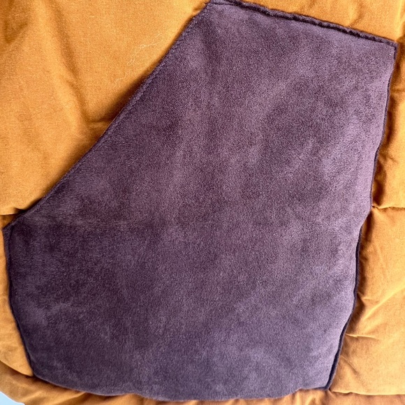 NWT Banana Republic Factory sz 2X ochre puffer vest w/ faux suede brown details - Picture 5 of 9